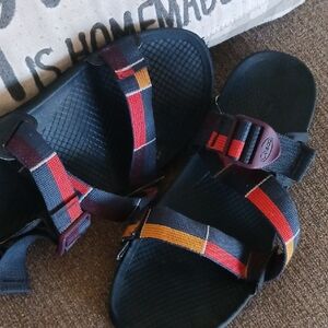 Chaco Colorful Striped Sandals. Great Condition. Size 10.
